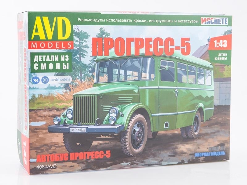 4084AVD  автомобили и мотоциклы  Прогресс-5  (1:43)