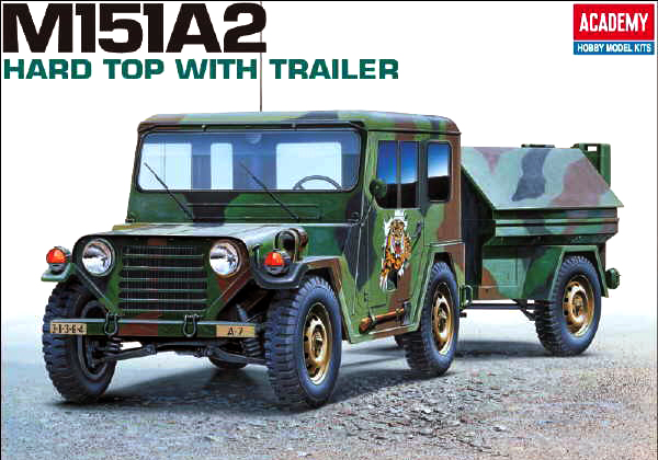 13012  техника и вооружение  М151А2 с прицепом (1:35)