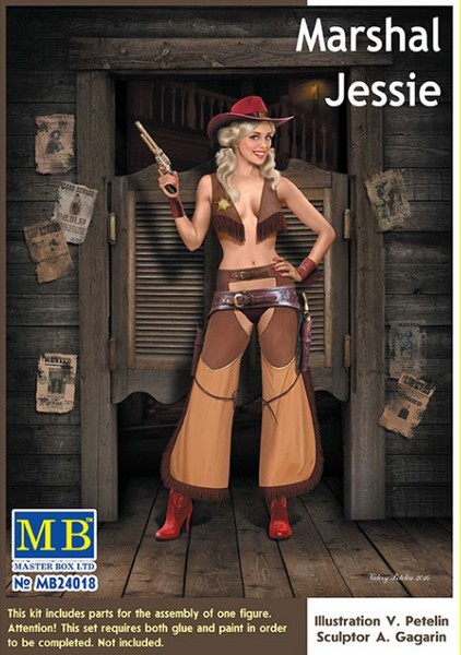 MB24018  фигуры  Пин-ап. "Маршал Джесси"  (1:24)
