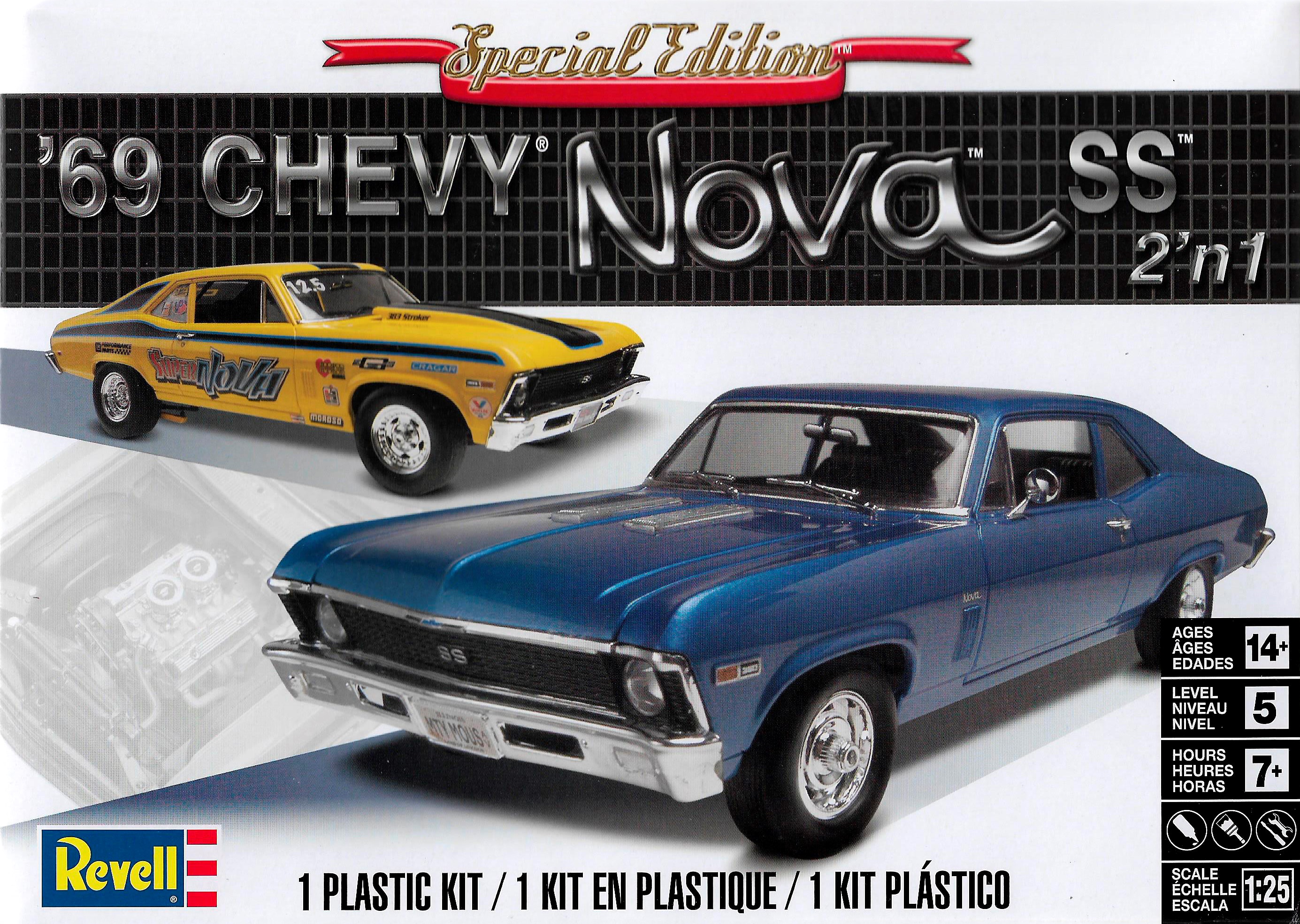 12098  автомобили и мотоциклы  1969 Chevy Nova SS  (1:25)