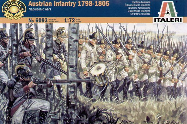 6093  фигуры  Austrian Infantry 1798-1805 Napoleonic Wars  (1:72)