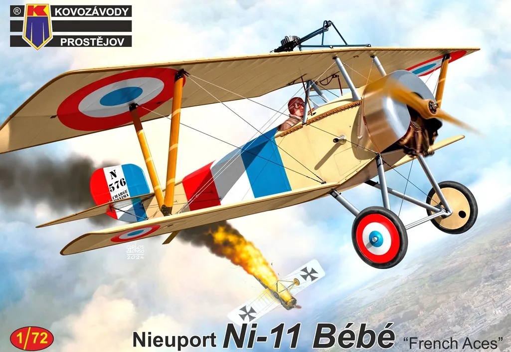 KPM0449  авиация  Nieuport Ni-11 Bébé "French Aces"  (1:72)