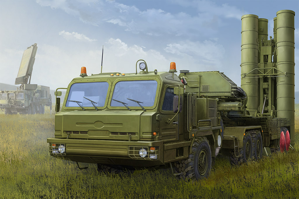 85517  техника и вооружение  ЗРК  Russian BAZ-64022 with 5P85TE2 TEL S-400  (1:35)