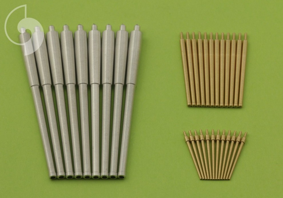 SM-350-064  металлические стволы  RN Roma - стволы 381мм (9шт), 152мм (12шт), 90мм (12шт)  (1:350)