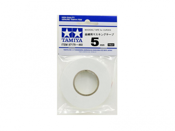 87179  инструменты для работы с краской  Маскирующая лента гибкая 5мм. полимерная