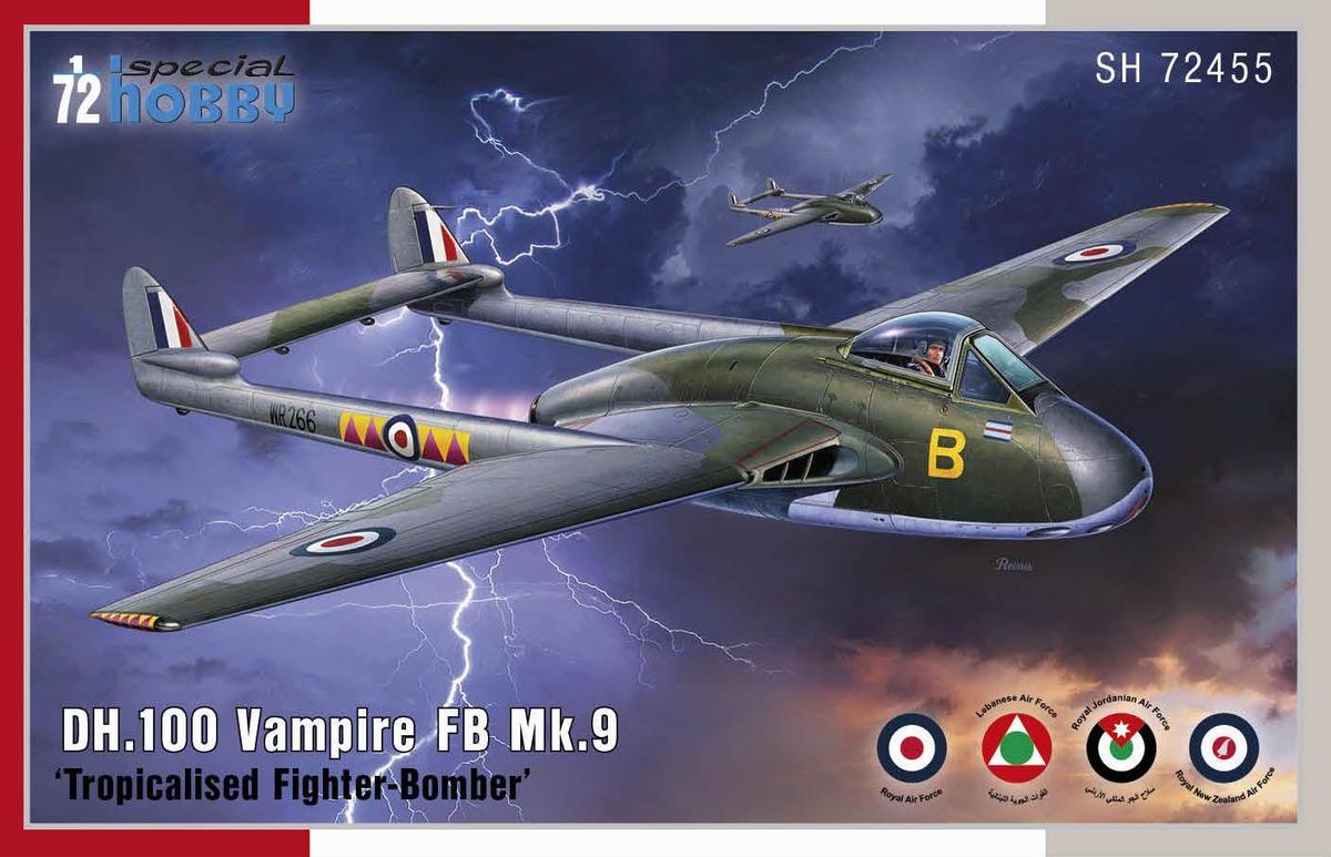 SH72455  авиация  D.H.100 Vampire FB Mk.9  (1:72)
