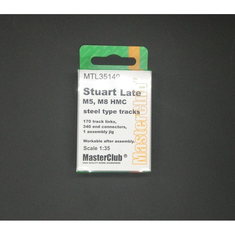MTL-35149  траки наборные  Tracks for Stuart Late M5, M8 HMC steel tracks  (1:35)