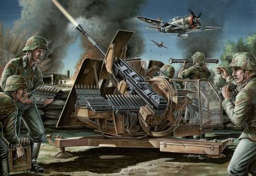 T35005  техника и вооружение  German 3,7 cm AA gun Flak 43  (1:35)