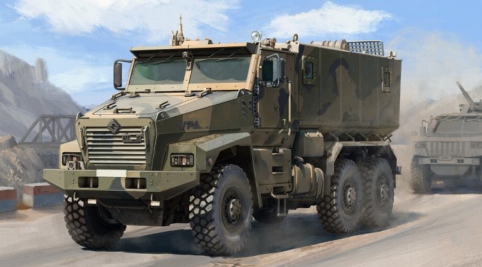 35008-A  техника  и вооружение  Russian UR@L-63095 Typhoon-U w/Sagged wheel set x6 PCS  (1:35)