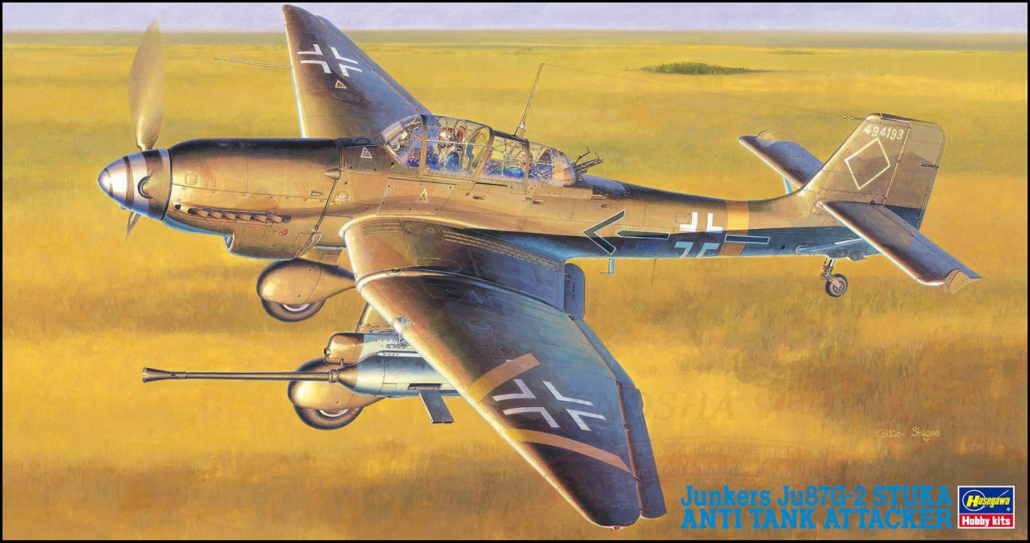 09054  авиация  Junkers Ju 87G-2 Stuka Anti Tank Attacker  (1:48)