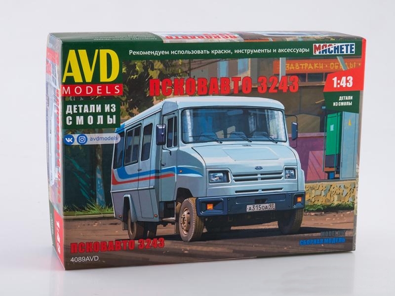 4089AVD  автомобили и мотоциклы  Псковавто-3243  (1:43)