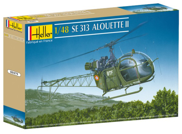 80479  авиация  SE 313 Алуэтт II  (1:48)