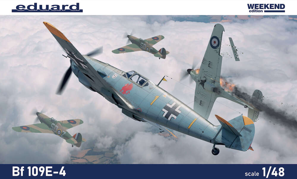 84196  авиация  Bf 109E-4 WEEKEND edition  (1:48)