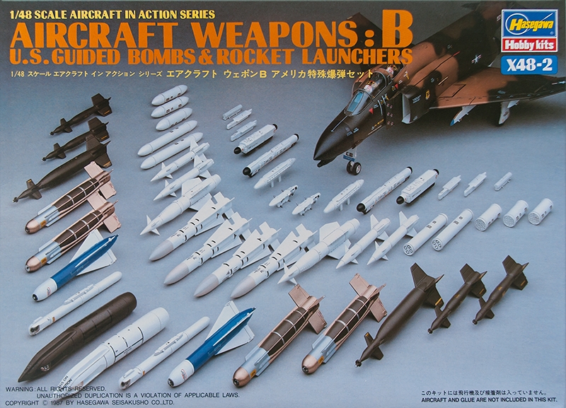 36002  дополнения из пластика  Aircraft Weapons: B. U.S Guided Bombs & Rocket Launchers  (1:48)