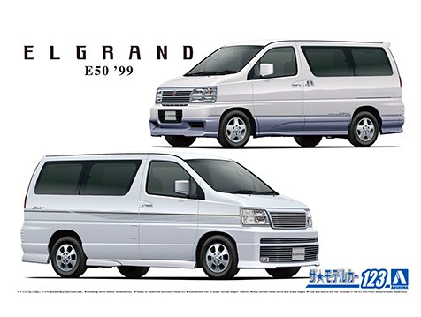 06136  автомобили и мотоциклы  Nissan Elgrand E50 '99  (1:24)