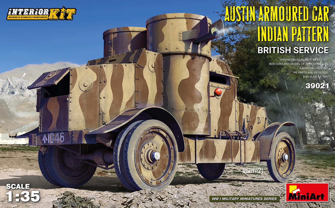 39021  техника и вооружение  AUSTIN ARMOURED CAR INDIAN PATTERN. BRITISH SERVICE. INTERIOR  (1:35)