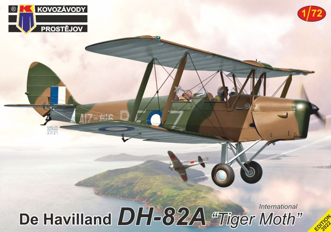 KPM0364  авиация  de Havilland DH-82A Tiger Moth  (1:72)