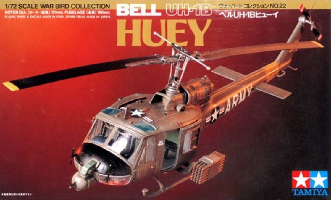 60722  авиация  BELL UH 1B HUEY  (1:72)