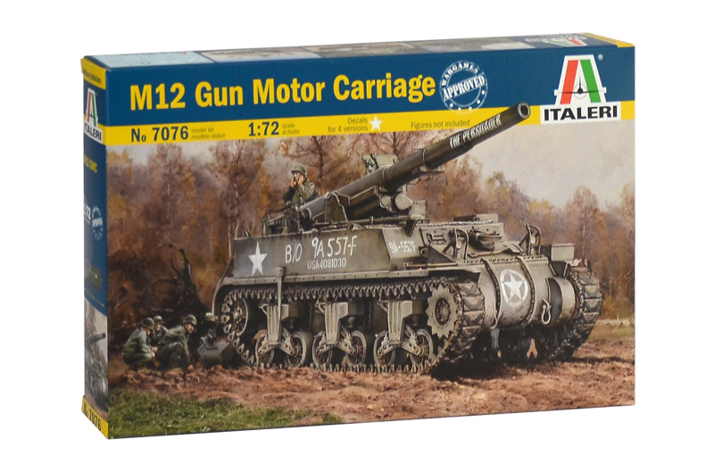 7076  техника и вооружение  САУ M12 Gun Motor Carriagе  (1:72)