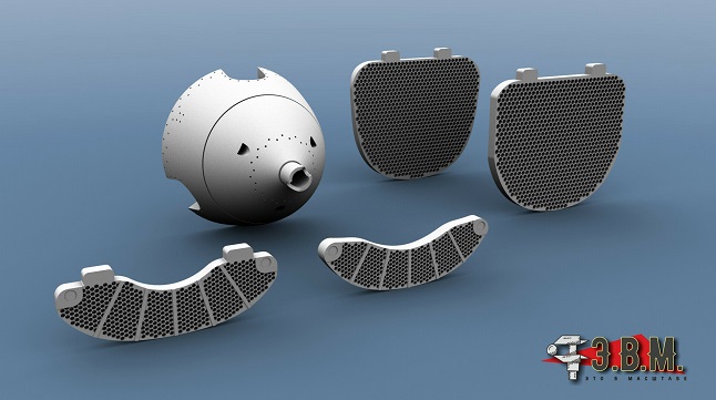 RS48098  дополнения из смолы  ЛаГГ-3 Кок винта, Радиаторы. (3Д печать)  (1:48)
