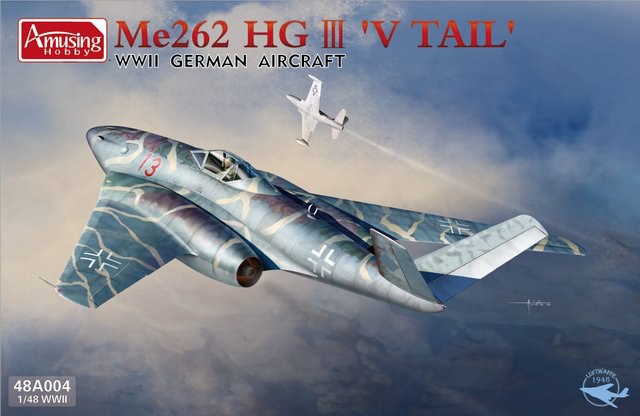 48A004  авиация  Me 262 HG III 'V Tail'  (1:48)