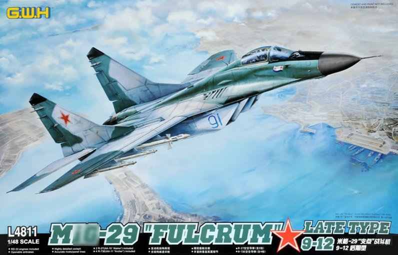 L4811  авиация  M&G-29 "Fulcrum" Late Type 9-12  (1:48)
