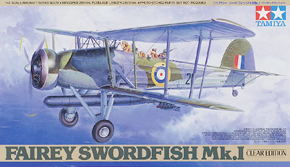 61079  авиация  Fairey Swordfish Mk I CLEAR EDITION  (1:48)