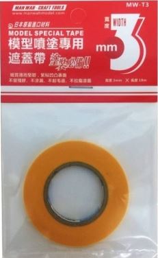 MW-T3  инструменты для работы с краской  Маскировочная лента 3MM * 18M