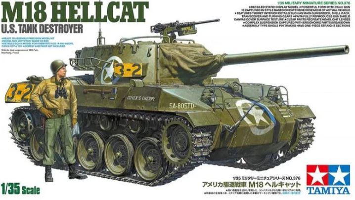35376  техника и вооружение  M18 Hellcat U.S. Tank Destroyer  (1:35)