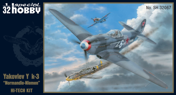 SH32067  авиация  Hi-Tech kit Yakovlev Y@k-3 "Normandie Niemen"  (1:32)