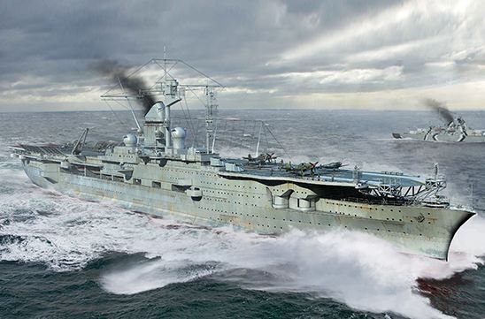 06710  флот  German Navy Aircraft Carrier DKM Peter Strasser  (1:700)