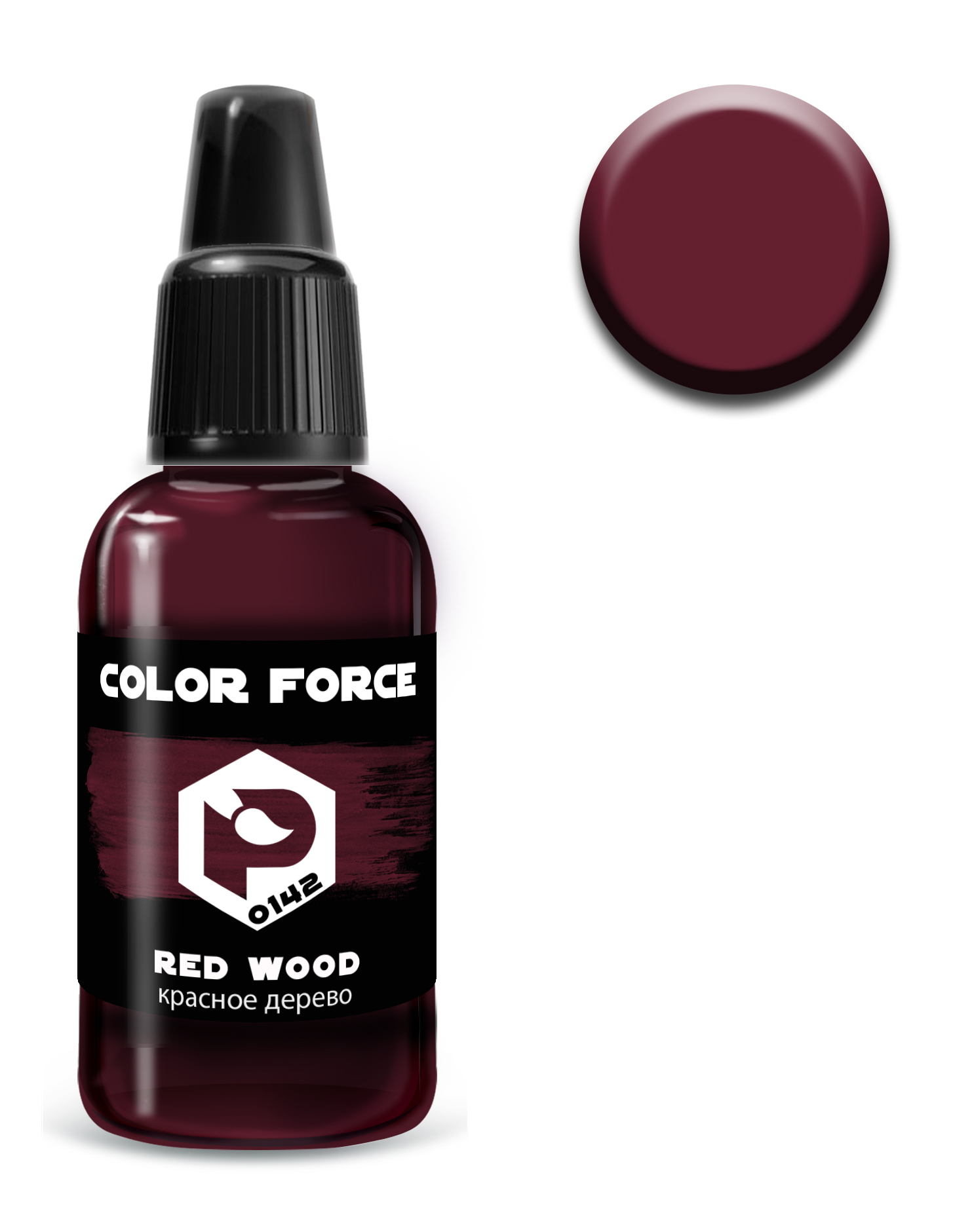 арт.0142  краска  Pacific88 AERO Красное дерево (Red wood) 18мл. арт.0142