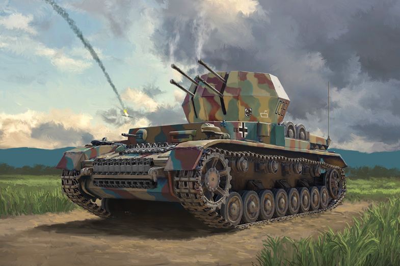 7074  техника и вооружение  FLAKPANZER IV WIRBELWIND  (1:72)