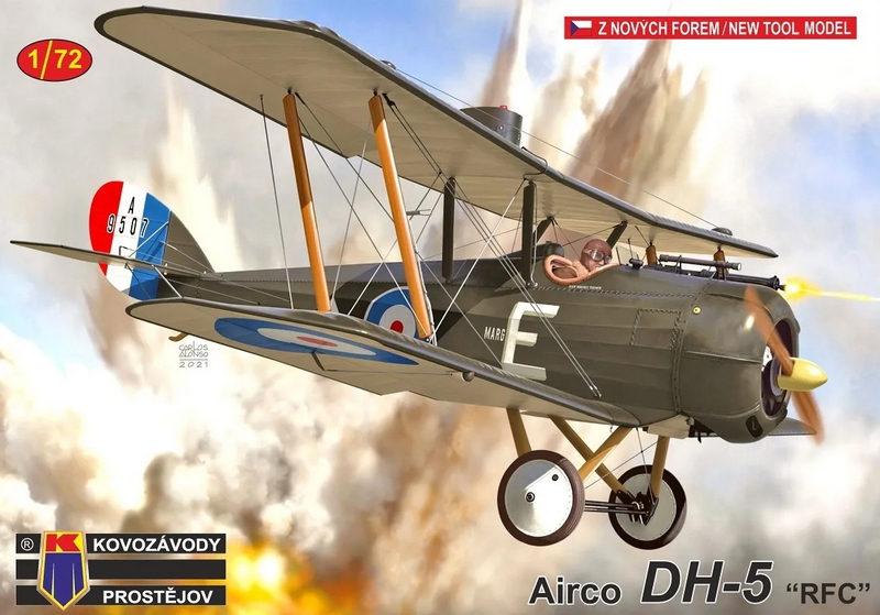 KPM0254  авиация  Airco DH-5 "RFC"  (1:72)
