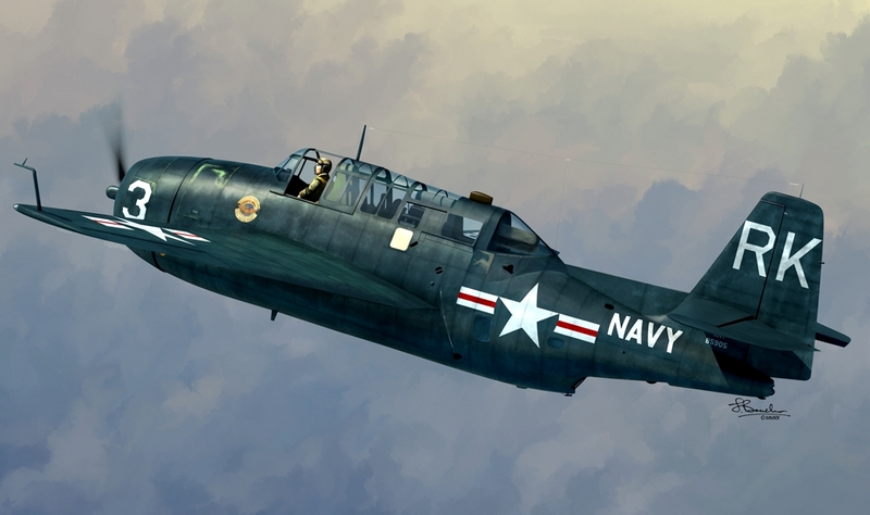 72132  авиация  Grumman TBM-3R Avenger (3 markings 2 x USN, Japan)  (1:72)