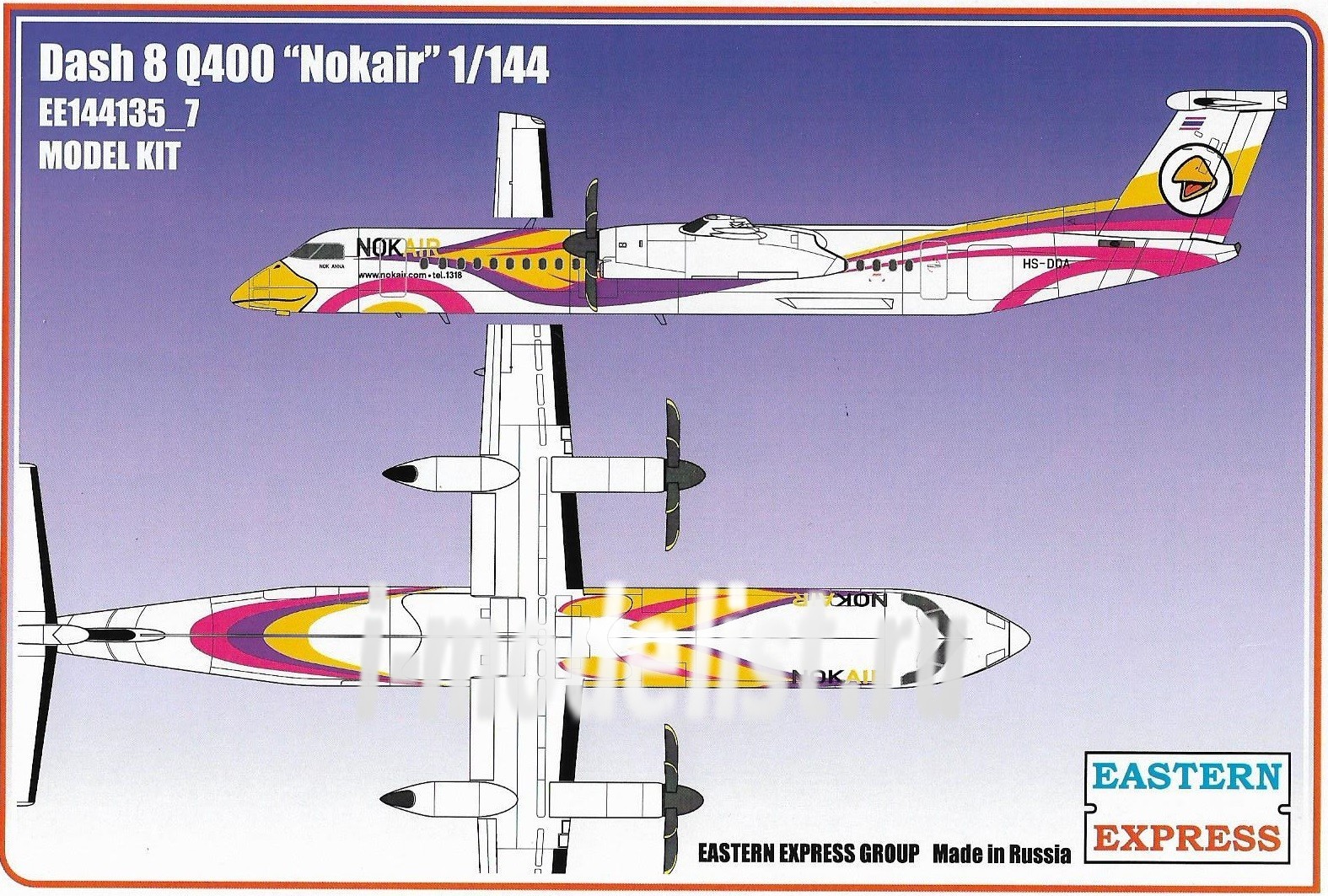 144135_7  авиация  Dash 8 Q400 NokAir (1:144)