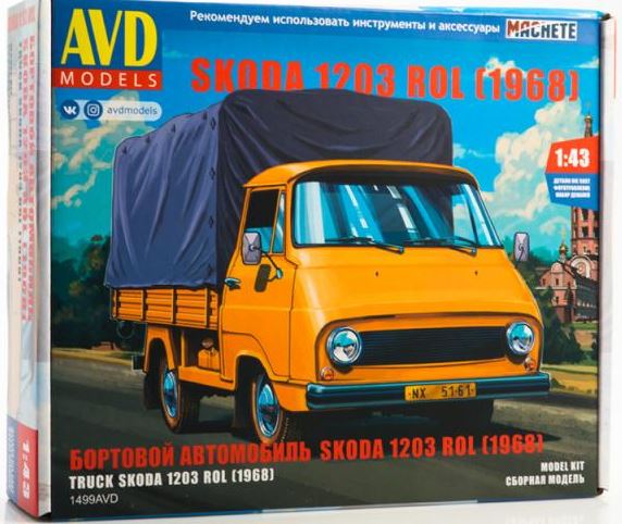 1499AVD  автомобили и мотоциклы  Skoda 1203 ROL (1968)   (1:43)