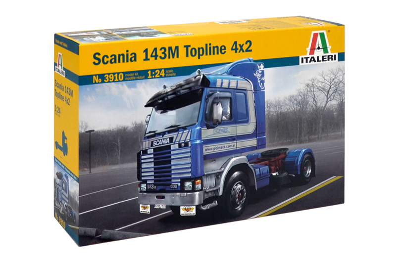 3910  автомобили и мотоциклы  SCANIA 143M TOPLINE 4x2  (1:24)
