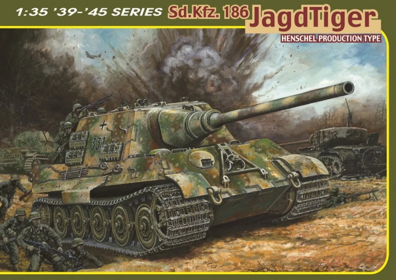 6991  техника и вооружение  Sd.Kfz.186 Jagdtiger Henschel Production Type  (1:35)