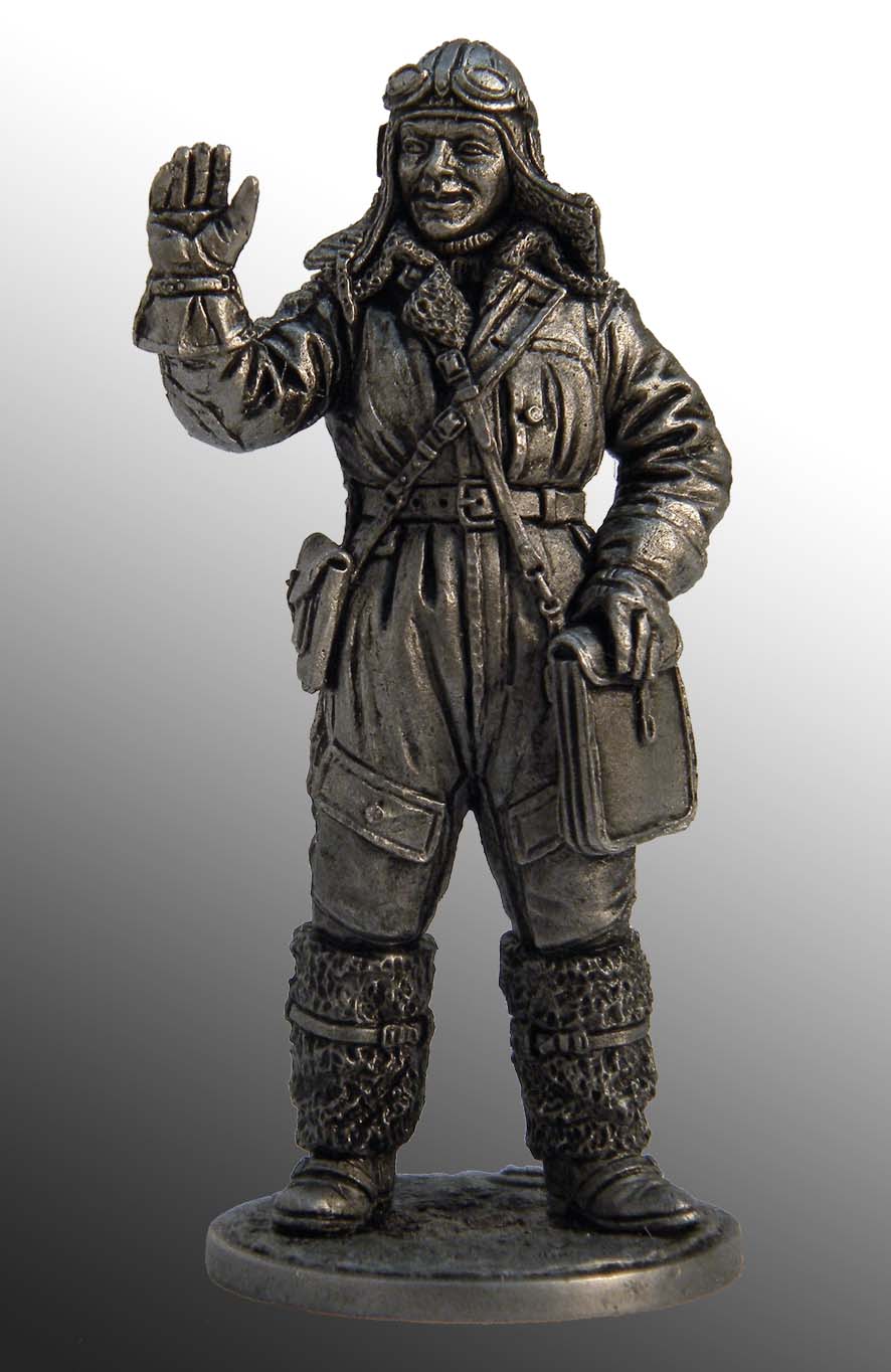 WW2-08  миниатюра  WWII-8 Лётчик-штурман, военно-воздушные силы, 1941-45 гг. СССР