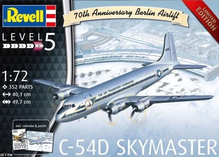 03910  авиация  Douglas C-54D Berlin Airlift  (1:72)