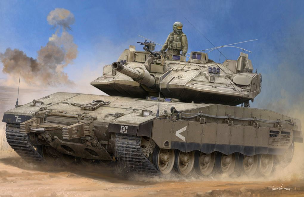 84523  техника и вооружение  IDF Merkava Mk IV w/Trophy  (1:35)