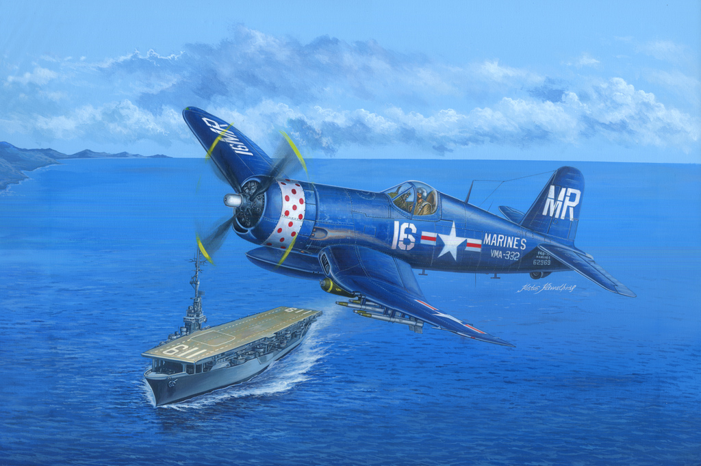 80388  авиация  F4U-4B Corsair  (1:48)