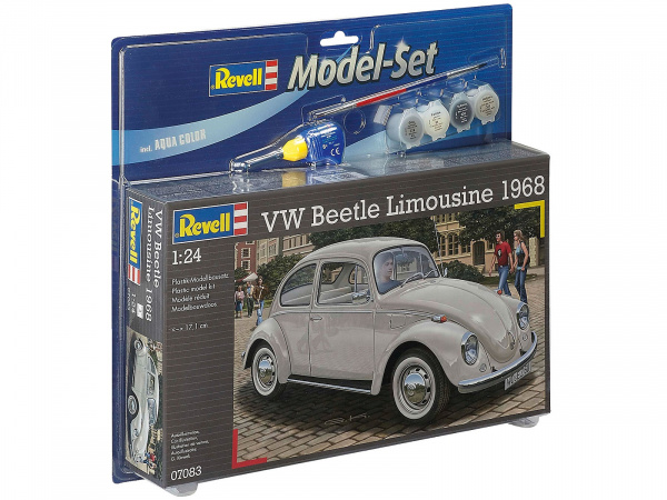 67083  автомобили и мотоциклы  VW Beetle Limousine 68 MODEL SET  (1:24)
