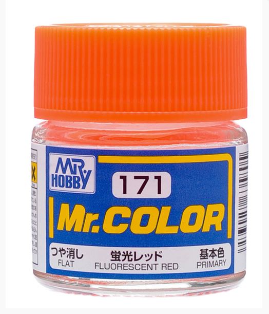 C171  краска 10мл  FLUORESCENT RED