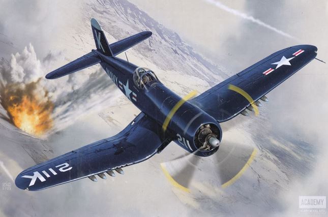 12353  авиация  Vought F4U-4 Corsair - Battle of Jangjin Reservoir  (1:48)