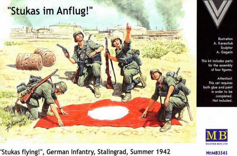 MB3545  фигуры  Немецкая пехота, Сталинград, лето 1942 г (1:35)