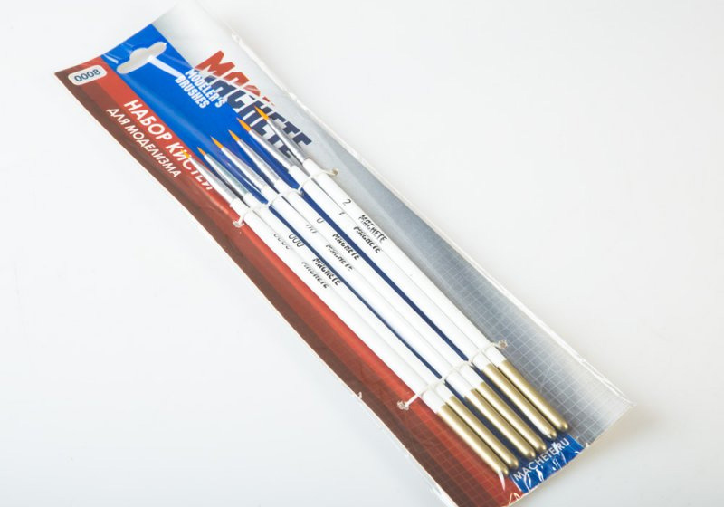 0008  кисти  Набор кистей для моделизма