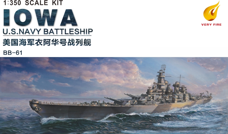 VF350910  флот  USS IOWA BB-61  (1:350)