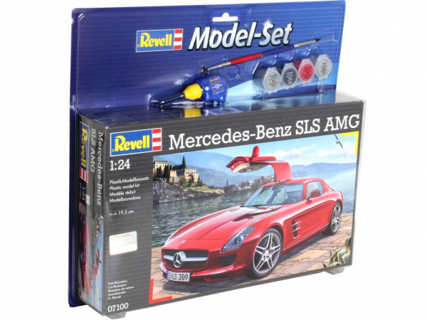 67100  автомобили и мотоциклы  MB SLS AMG MODEL SET  (1:24)